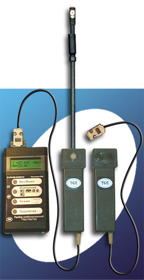 Люксметр + Яркомер + УФ-Радиометр + Измеритель температуры + Измеритель относительной влажности +